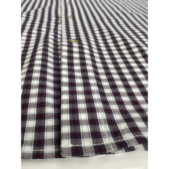 Mizzen + Main Leeward Button Down Shirt Men’s XL Trim Fit Purple Check Gingham - Picture 9 of 16